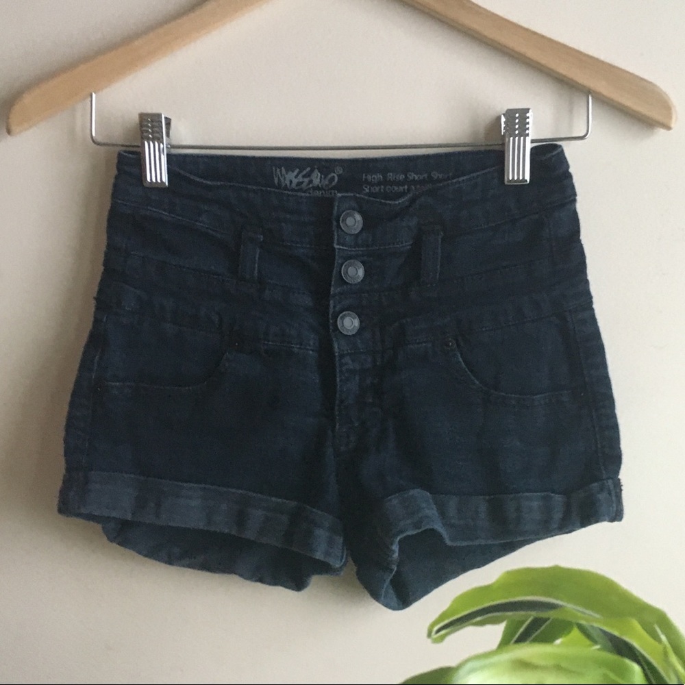 Black High Rise Mossimo Short Shorts